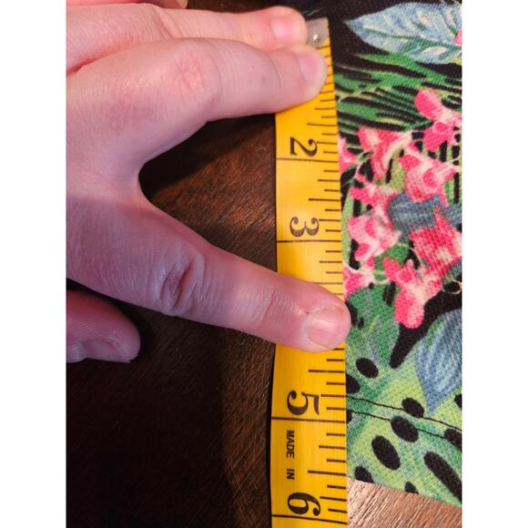 Belle by Kim Gravel Perfect Pique Tropic 5" Shorts Women's Plus Sz 2X Black - Picture 8 of 8